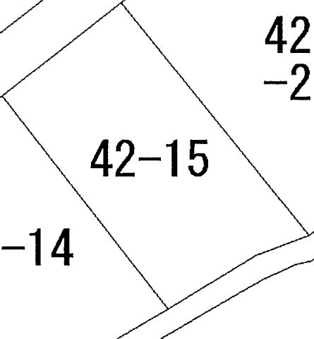 秋田県鹿角市十和田毛馬内字三ノ丸42-15の売地の敷地図